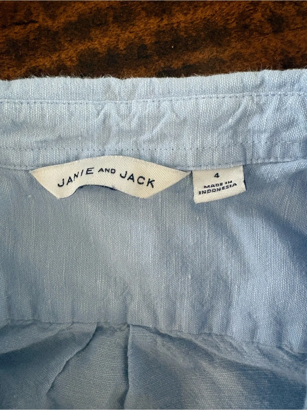 Janie and Jack Pale Blue Long-Sleeve Button-Down Shirt
